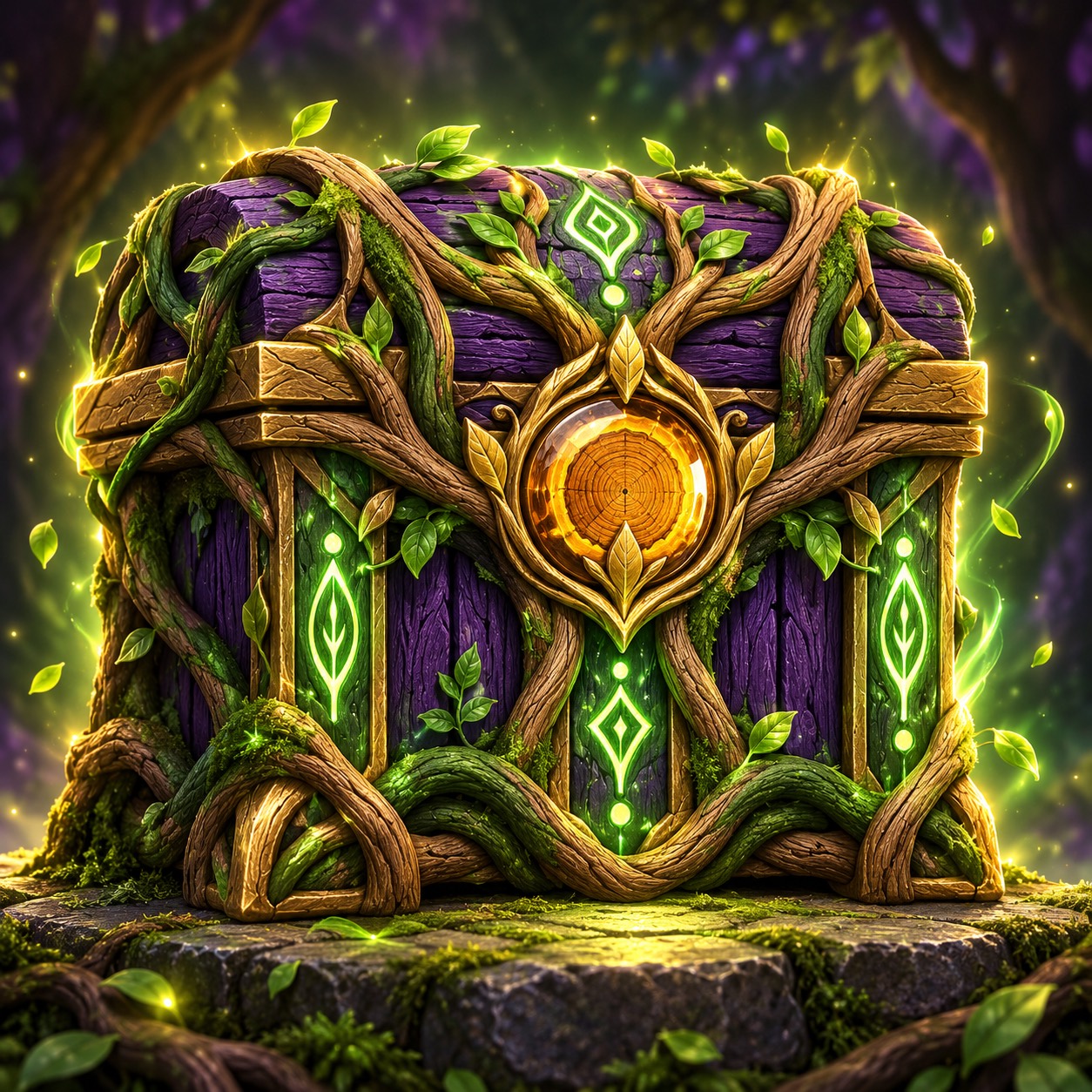 Original Ancient Crate artwork from the Arboretum Item Shop